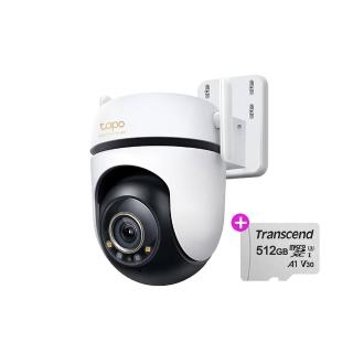 (512G記憶卡組)【TP-Link】Tapo C530WS 3K 500萬畫素AI旋轉戶外無線網路攝影機 IP CAM(全彩夜視/IP66防水/