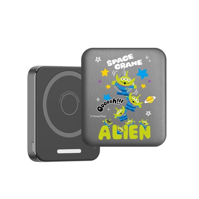 【Disney 迪士尼】手錶磁吸三合一魔方行動電源 5000mAh (三眼怪/P-174)