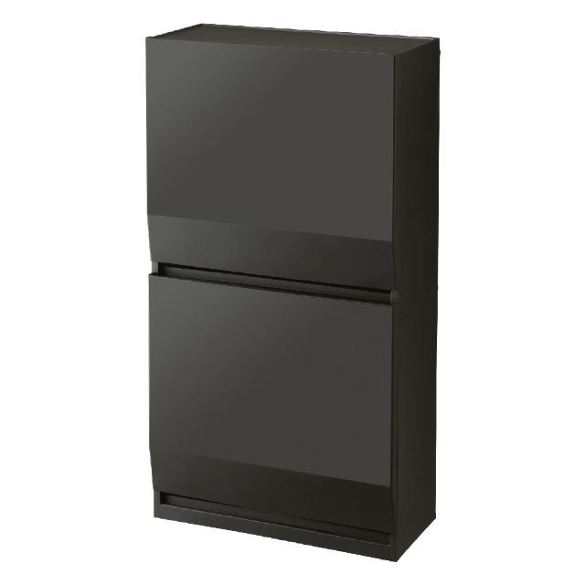 【日本 RISU】H&H系列 多功能雙層收納櫃垃圾桶 45L