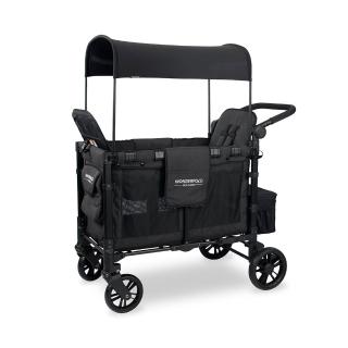 【WonderFold】福利品 W2 Elite菁英多功能嬰兒推車(出清 雙人用推車 寵物推車 雙胞胎 雙寶)