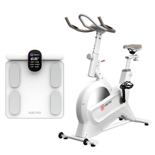 【輝葉】創飛輪健身車+八電極智能體脂計(HY-20151+HYG-P100)(父親節禮物)