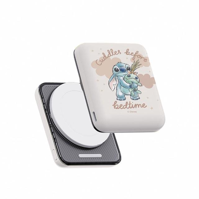 【Disney 迪士尼】磁吸晶磁行動電源 5000mAh(Magsafe/快充/維尼/三眼怪)