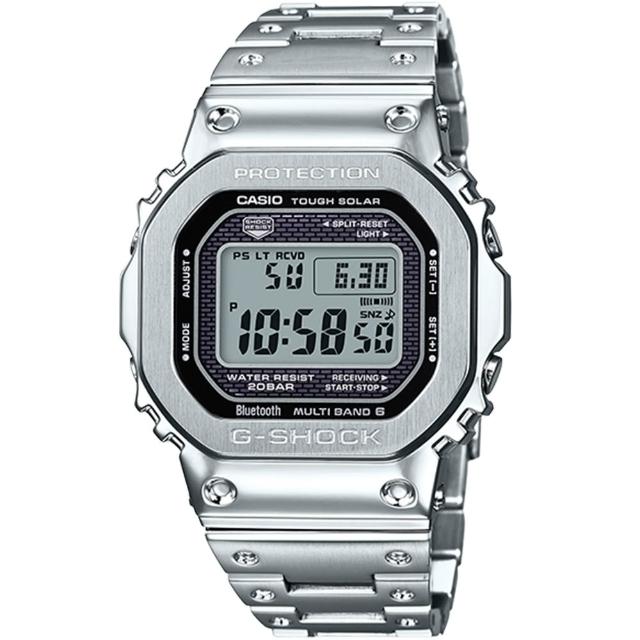 【CASIO 卡西歐】G-SHOCK 太陽能藍牙電波錶-7款可選 情人節 送禮(GMW-B5000D-1)