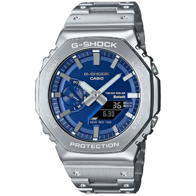 【CASIO 卡西歐】G-SHOCK 太陽能藍牙電波錶-7款可選 情人節 送禮(GMW-B5000D-1)