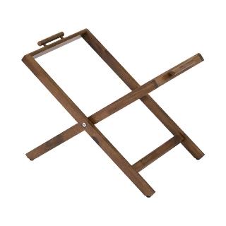 【MUJI 無印良品】相思木立架/不鏽鋼收納籃用 約寬43x深31.5x高39.5cm/1入(露營系列)