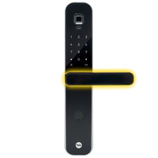 【Yale 耶魯】YDM 7220 抗菌塗層把手電子鎖 指紋卡片密碼智能門鎖 原廠公司貨 含基本安裝