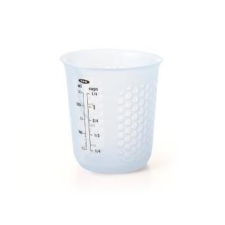 【美國OXO】矽膠軟質量杯 250ML(杯數/ml雙刻度 可直接微波加熱 軟化奶油巧克力)