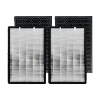 【RENZA】適用 G-Plus 拓勤 Pro 1000 雙側進風空氣清淨機(HEPA+活性碳濾網 濾芯 濾心)