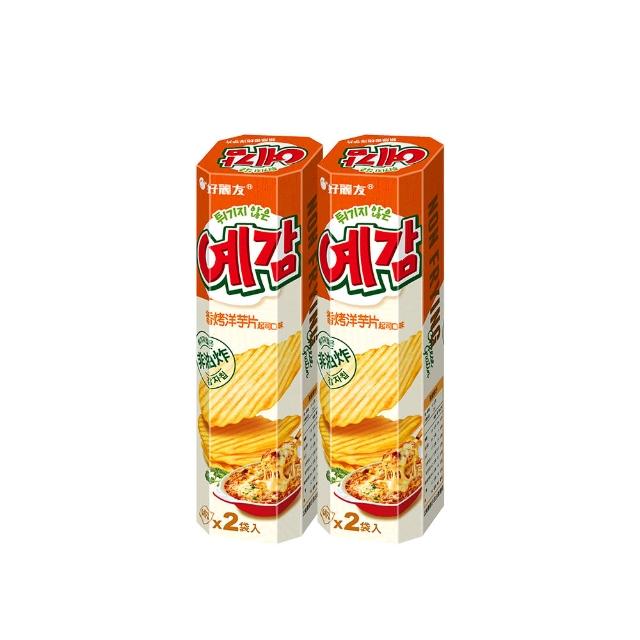 【好麗友】預感洋芋片64gX2盒+脆皮蛋糕120gX2