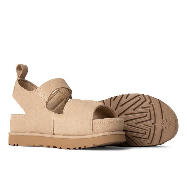 【UGG】涼鞋女鞋 真皮涼鞋 厚底鞋 經典款 Goldenstar Hi 沙色 UG1167356SAN