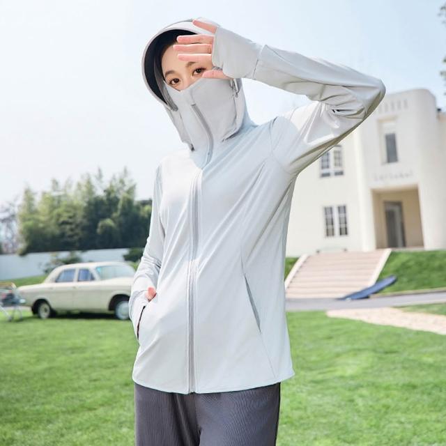 【MUAN】防紫外線UPF50+ 夏季連帽防曬服 涼感速乾防曬外套 抗UV外套 騎車外套 防曬衣