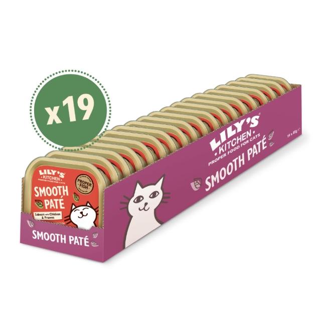 【LILY’S KITCHEN】莉莉廚房英國原裝進口成貓/幼貓/高齡貓主食罐80g-19罐(貓罐頭/濕糧/英國皇室認證寵糧)