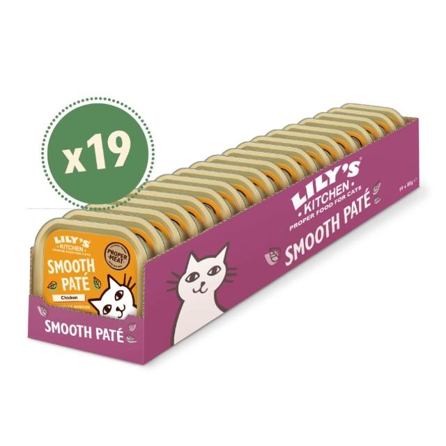 【LILY’S KITCHEN】莉莉廚房英國原裝進口成貓/幼貓/高齡貓主食罐80g-19罐(貓罐頭/濕糧/英國皇室認證寵糧)