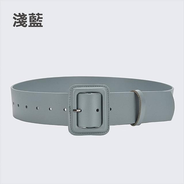 【LEEHER】方頭腰帶/寬腰帶/腰帶/風衣腰帶/女腰封/時尚腰帶/腰封/皮帶/皮帶真皮/收腰皮帶/