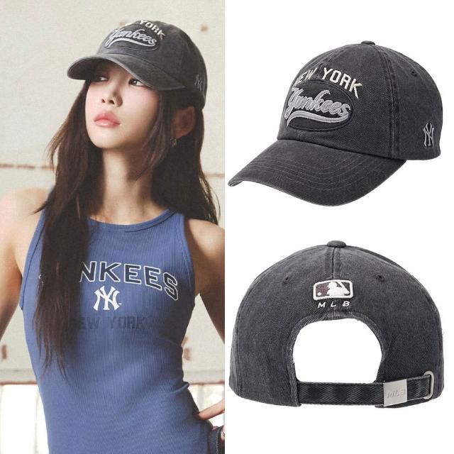 【MLB】可調式軟頂棒球帽 KARINA同款 道奇/洋基/紅襪隊 Varsity系列(3ACPV165N/V185N-多款任選)