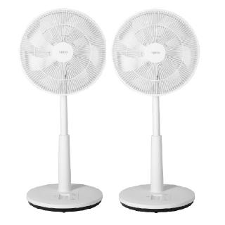 【TECO 東元】日系風格16吋DC遙控擺頭立扇(XA1669BRD)雙入組
