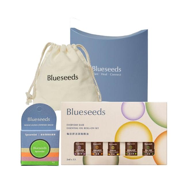 【Blueseeds】每日舒活滾珠精油+精選商品(任選 財富滾珠 精油膏 體驗包組)｜芙彤園