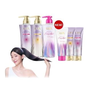 【LUX 麗仕】日本製極輕光護膜洗髮精450ml/髮膜180ml任選1入(頭髮雨衣/護色聚光/蓬鬆修護/保濕水鑽光)