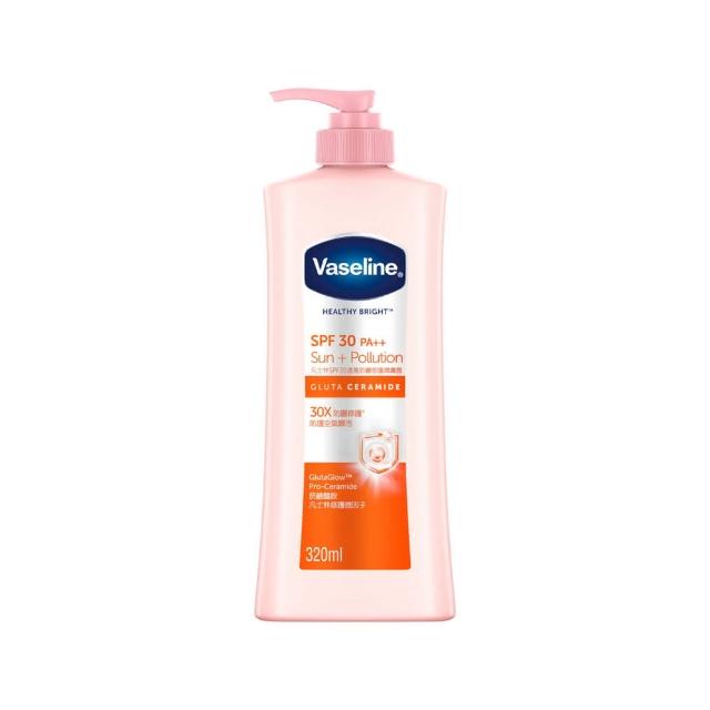 【Vaseline 凡士林】官方直營 新品上市!透亮系列潤膚露320ml(十效彈潤/涼感水潤/SPF30透亮防曬/瞬效透亮)