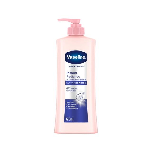 【Vaseline 凡士林】官方直營 新品上市!透亮系列潤膚露320ml(十效彈潤/涼感水潤/SPF30透亮防曬/瞬效透亮)