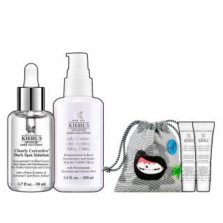 13801963 OL 【契爾氏】官方直營 美白膠原蛋白雙白組(Kiehl’s /美白乳液100ml+淡斑精華50ml)