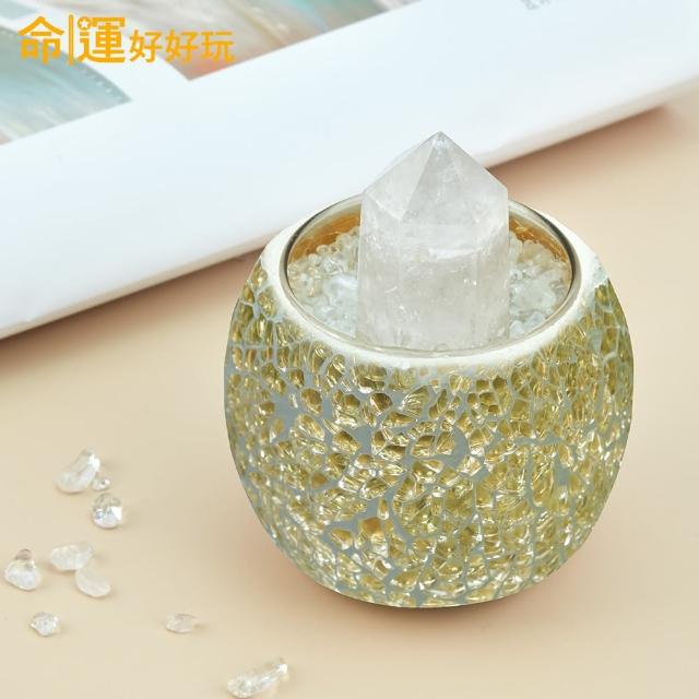 【命運好好玩】廣招貴人/百煞退散/良緣綻放/專制小人晶柱擺件(四款擇一)