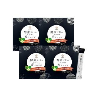 【炭輕盈 官方直營】纖淨酵素粉EX 15包x4盒(生物炭/酵素/纖維粉/多穀麴/乳酸菌/蔬果酵素/順暢/代謝/分解)