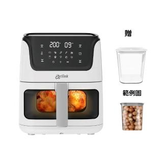 【Arlink】AF-808 6公升 液晶觸控氣炸鍋 可透視氣炸鍋 (氣炸/玻璃氣炸鍋/炸油鍋/不沾塗層)