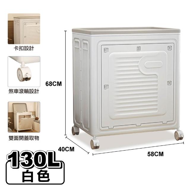 【ONE HOUSE】日蜜兒大容量側開附輪收納箱_任選(收納櫃 /置物箱/衣物收納/摺疊收納箱)
