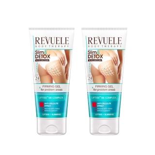 【REVUELE 瑞膚露】咖啡因緊實S美形凝膠200ml-2入(手臂、腰、腹、臀、腿 精準修護)