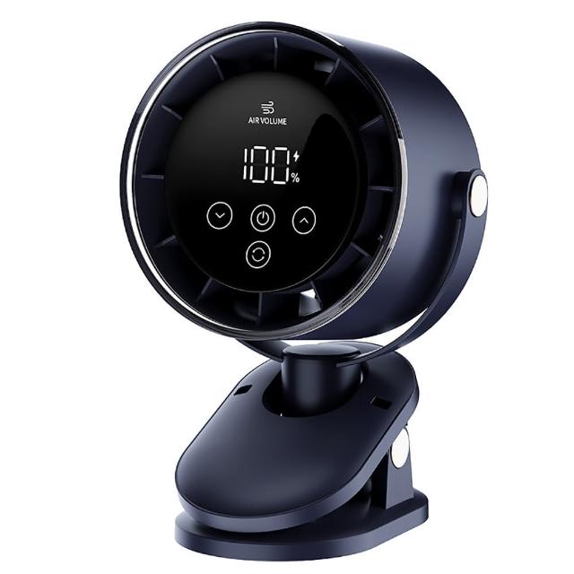 【Dycoo】智能數顯100檔夾式電風扇 大電量靜音循環桌扇 辦公室掛壁桌面風扇 嬰兒推車風扇 充電立扇/桌夾扇