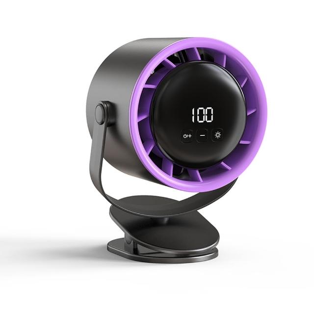 【Dycoo】618限定 100檔大風量桌面循環風扇 數顯夾式電風扇 6寸充電渦輪風扇 嬰兒推車風扇 壁掛靜音立扇