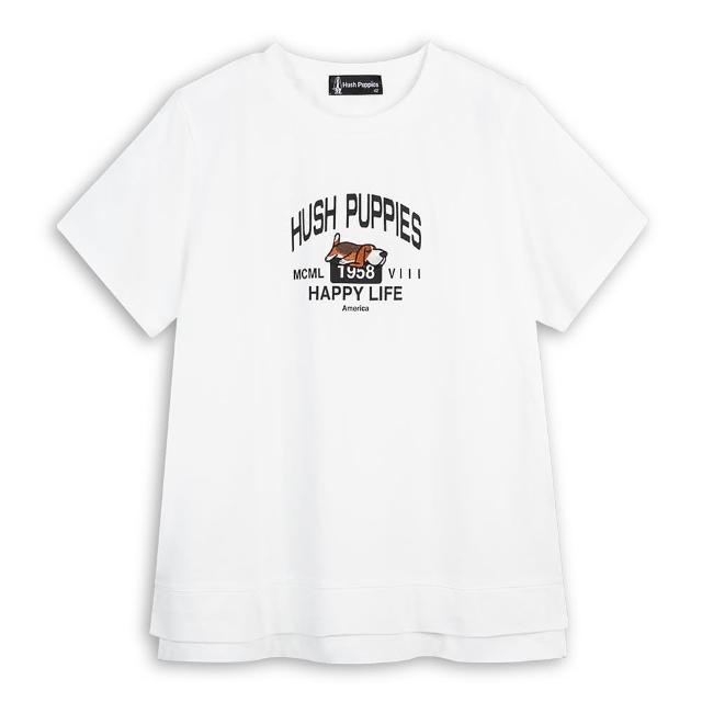 【Hush Puppies】男女裝 T恤 Q版趴趴狗寬版T恤(男女裝任選)