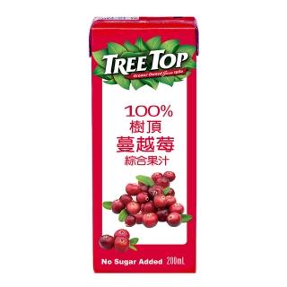 【Tree Top 樹頂】100%嚴選蔓越莓綜合果汁 200mlx1箱(共24入)