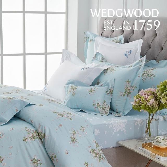 【WEDGWOOD】印花刺繡兩用被床包枕套四件組(雙人｜100%天絲/純棉任選)