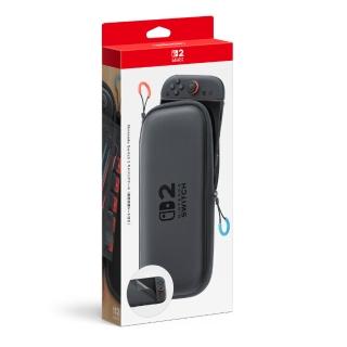 【Nintendo 任天堂】NS2 Switch 2便攜包 收納包 灰黑(台灣公司貨-附螢幕保護貼)