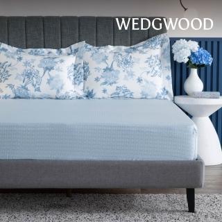 【WEDGWOOD】經典印花床包枕套三件組 加大(天絲/純棉任選)