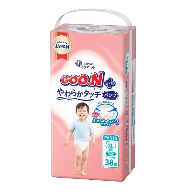 【GOO.N】日本大王境內版柔觸肌 褲型紙尿褲M-XL(跳跳褲)
