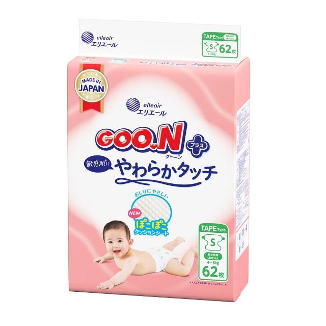 【GOO.N】日本大王境內版柔觸肌 黏貼型紙尿褲NB-XL