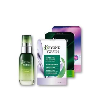 【BEYOND YOUTH】官方直營 全能賦活精華面膜組(精華35ml+面膜4入3款任選)