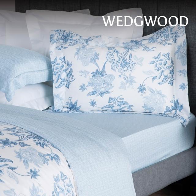 【WEDGWOOD】天絲純棉印花 薄被套床包 雙人四件組/單人組均一價(任選｜60支300織)