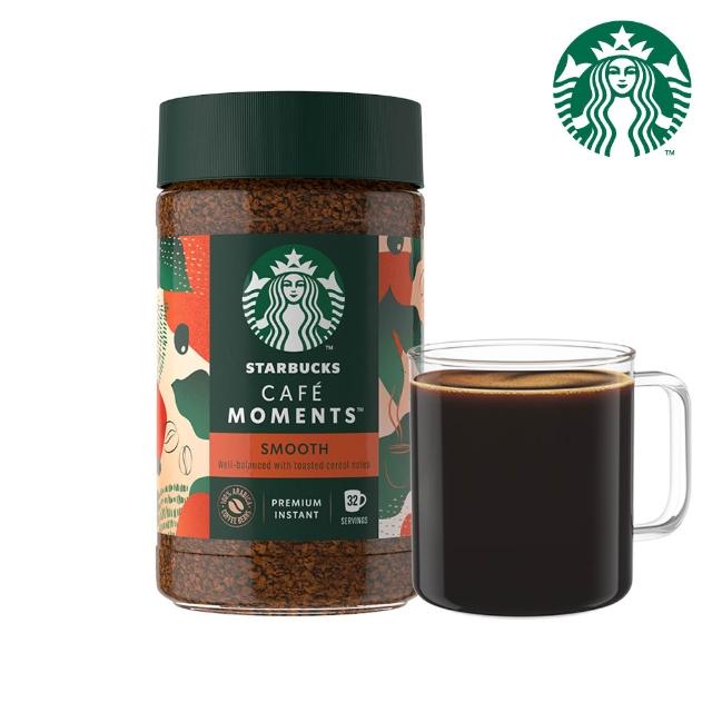 【STARBUCKS 星巴克】CAFE MOMENTS 星時刻特選即溶咖啡-明亮/輕柔兩罐組(夏季冰咖啡)