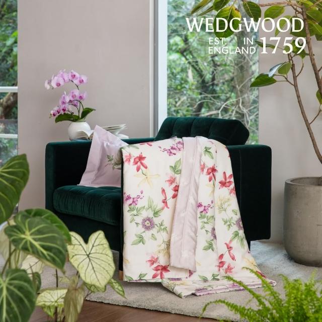 【WEDGWOOD】300織天絲印花 海藻蠶絲涼被 薄被四季被(百貨款｜雙人180x210cm)