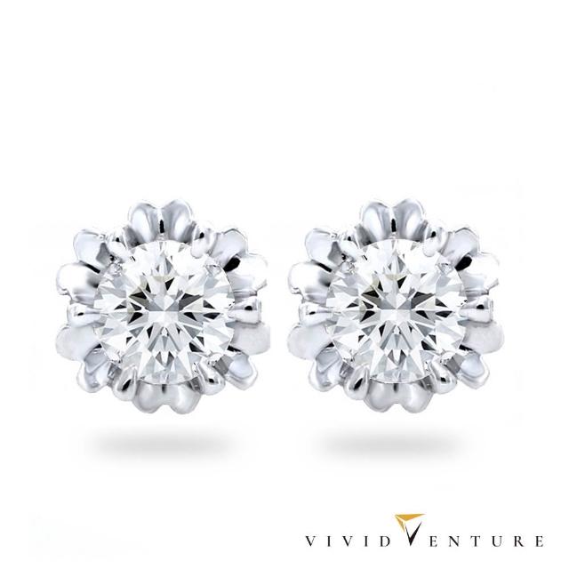 【Vividventure 亞帝芬奇】14K 36分 天然鑽石 真鑽 線戒 戒指 排戒 耳環 任選 星光閃耀