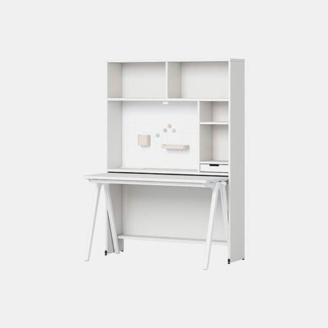 【iloom 怡倫家居】ROY MONO 1200型 5層收納型書桌 不含門片(學習桌 學生書桌 學習書桌 書桌 電腦桌)