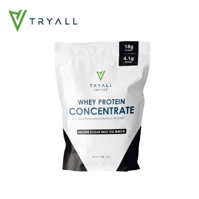 【TRYALL】濃縮乳清蛋白 500g袋*2入(口味任選)
