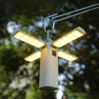 【TAS CAMP】四葉折疊露營燈(露營燈 小夜燈 手電筒 工作燈 吊燈 LED燈 照明燈 野營燈 掛燈)