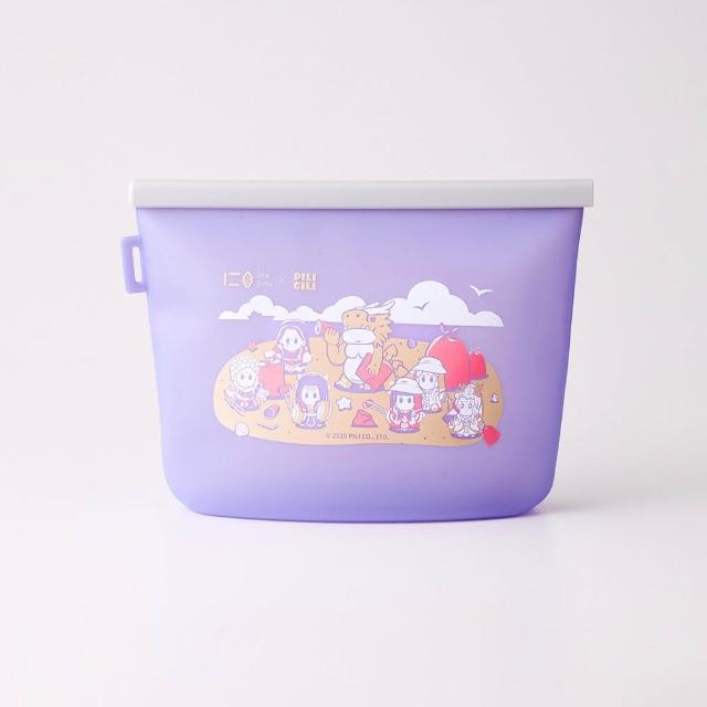 【仁舟淨塑】霹靂聯名好矽袋2000ml - 2色(矽膠密封袋/小吃袋/食物袋/防水袋/保鮮分裝袋/微波電鍋氣炸)
