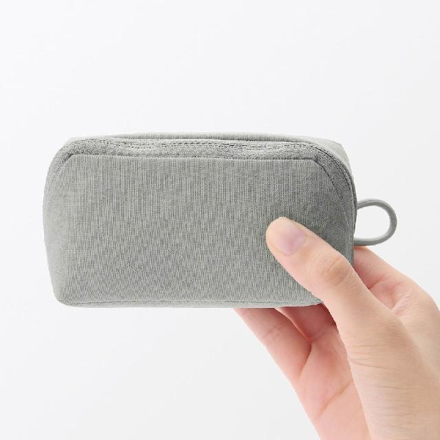 【MUJI 無印良品】皺褶尼龍廣口收納袋/S.約11*6*3.5cm(共3色)