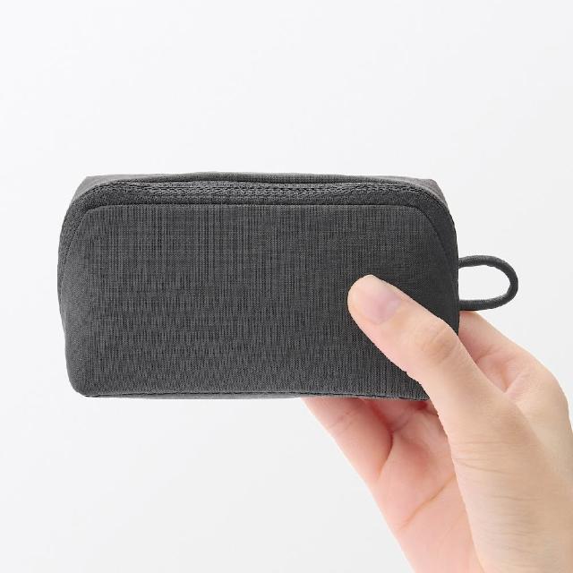 【MUJI 無印良品】皺褶尼龍廣口收納袋/S.約11*6*3.5cm(共3色)